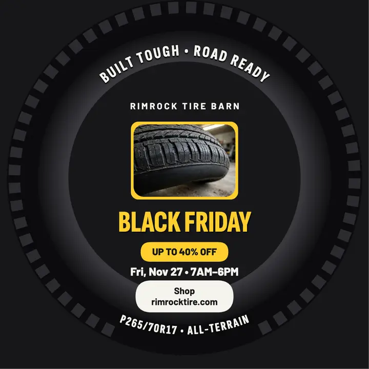 Rimrock Tire Barn Black Friday post template