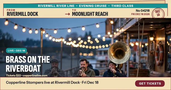 Copperline riverboat brass night post: riverboat concert post template