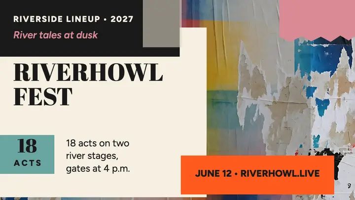 Riverhowl Fest riverside lineup thumbnail template