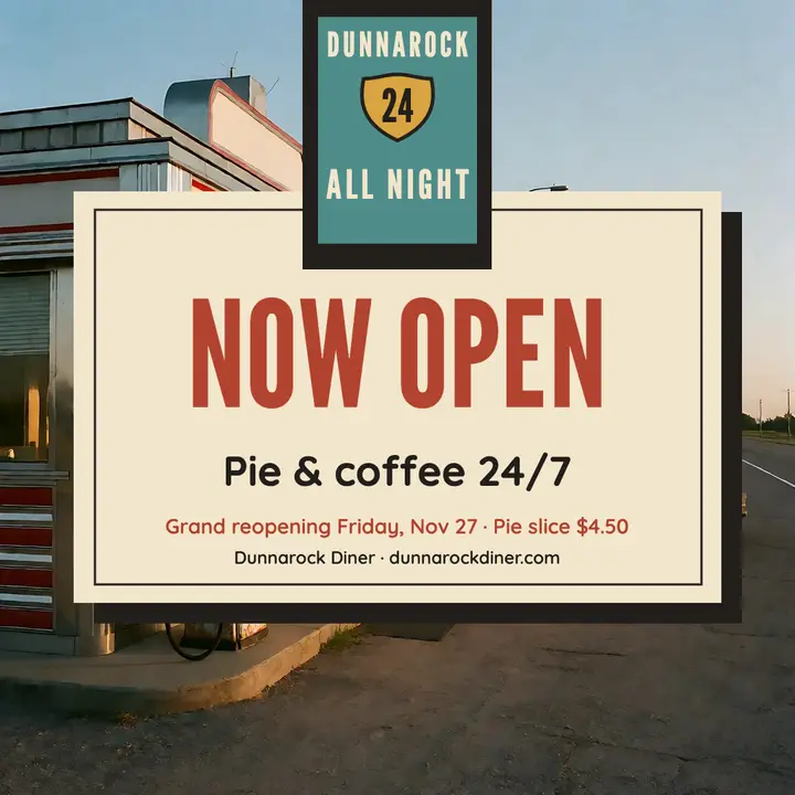 Dunnarock Diner now open roadside post template