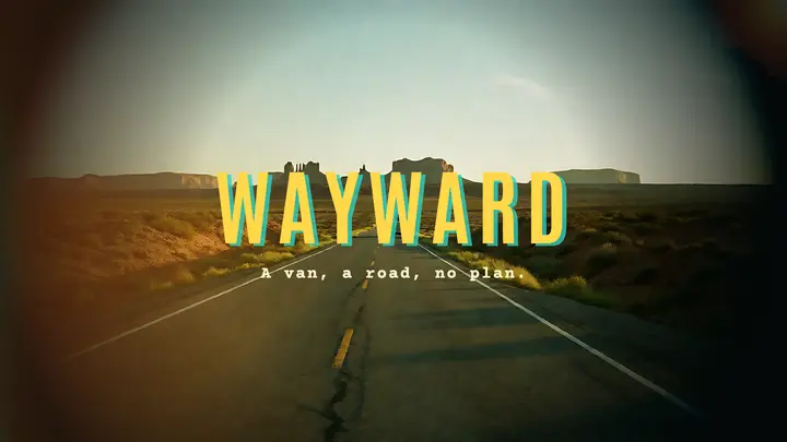 Wayward road trip channel banner: road trip youtube banner template