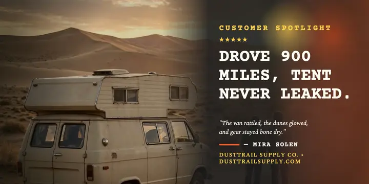 Dusttrail road trip review lomo post template