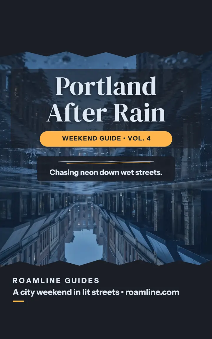 Roamline Portland after rain guide template