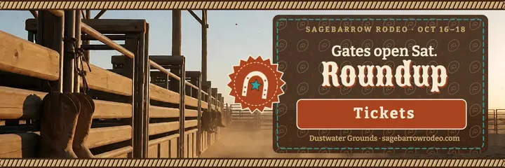 Sagebarrow Rodeo Roundup weekend X header: rodeo x header template