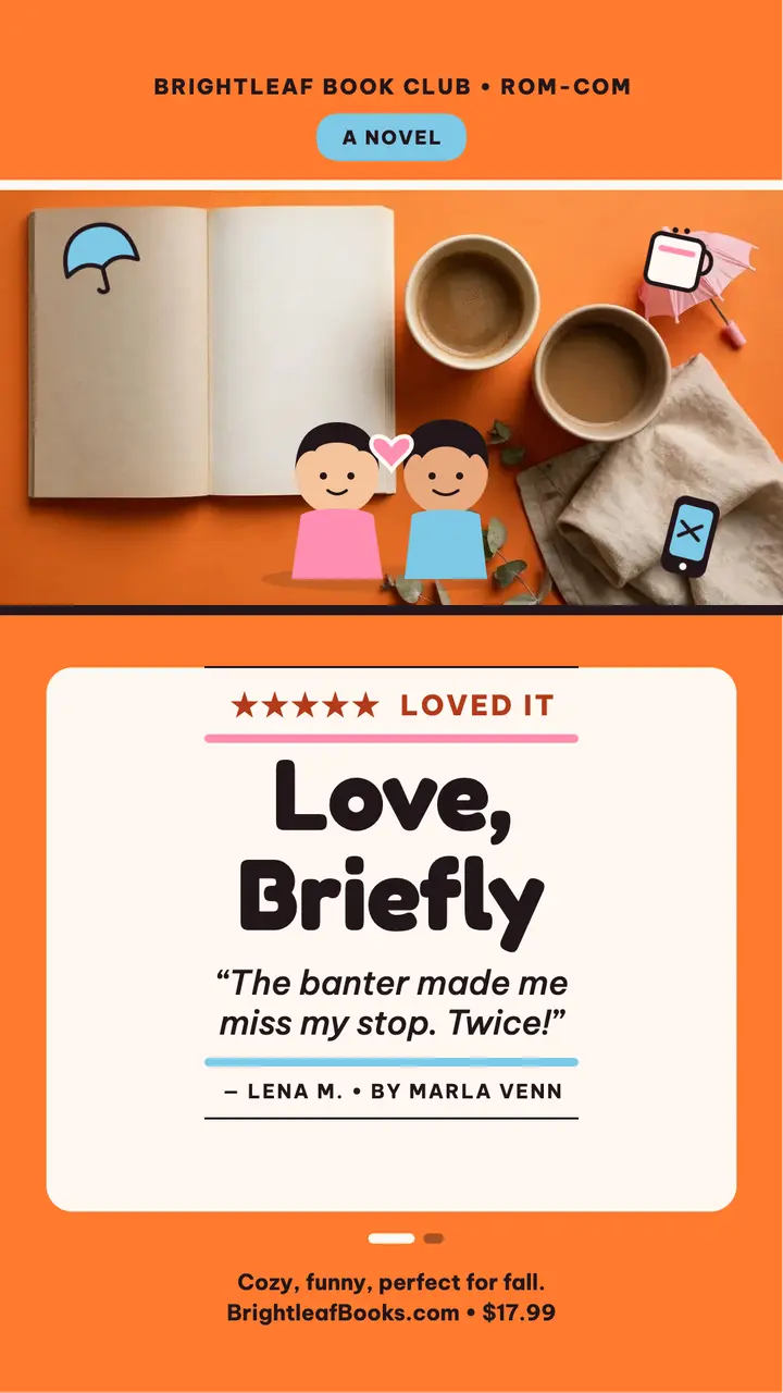 Love Briefly rom-com review story template