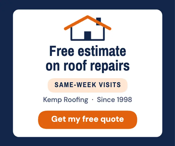 Free roof estimate ad template