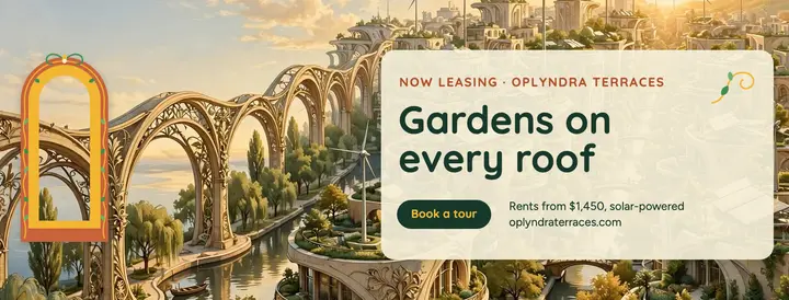 Oplyndra Terraces rooftop garden apartments leasing cover template