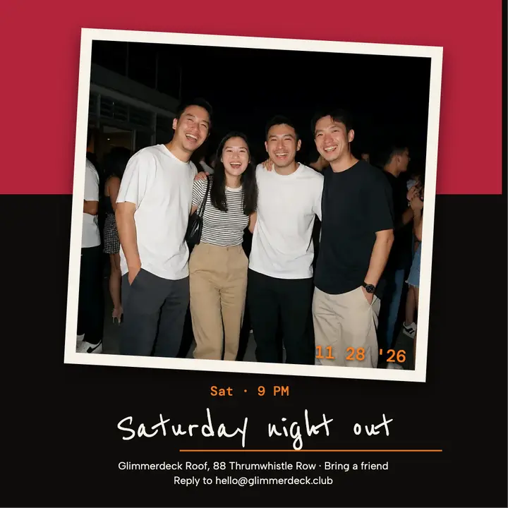 Saturday night out rooftop event post template