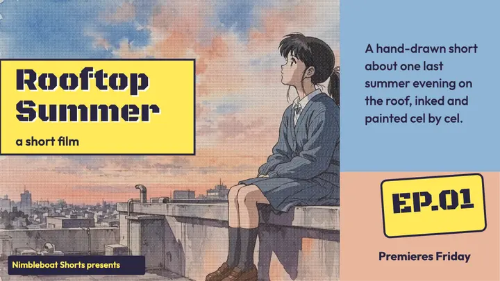Rooftop Summer short film premiere thumbnail template
