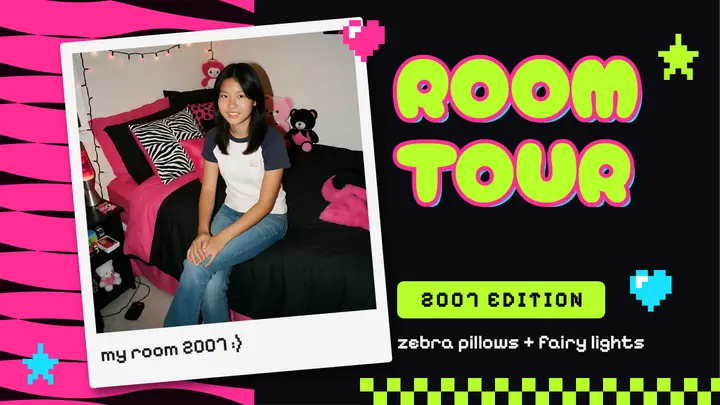 2007 room tour scene thumbnail template