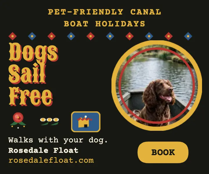 Rosedale Float pet canal boat ad template