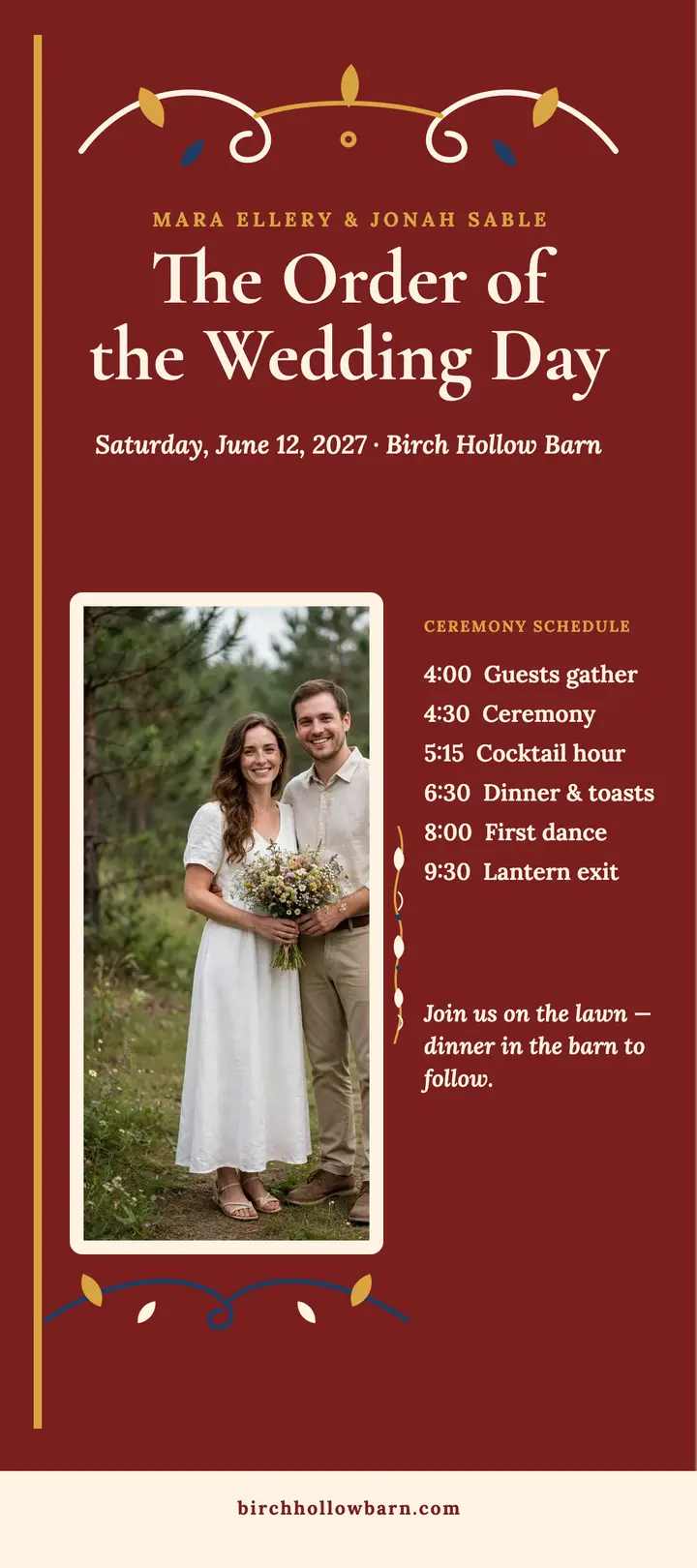 Rosemaled order of the day, Mara and Jonah template