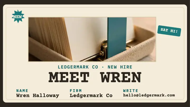 Wren file card team thumbnail template
