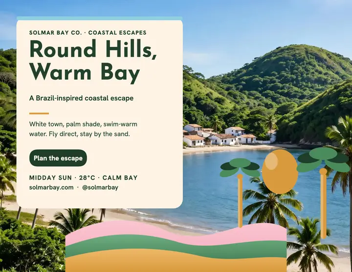 Solmar Bay round hills coastal flyer template