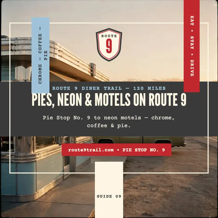 Route 9 diner trail guide, roadside template