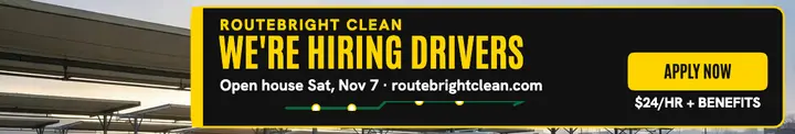 RouteBright Clean hiring drivers cover template