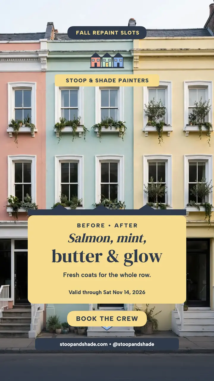 Stoop and Shade row house repaint story template