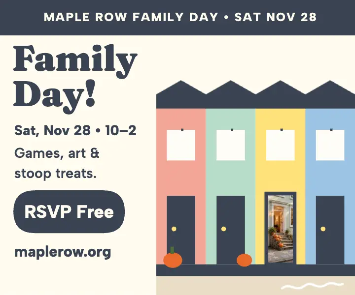 Maple Row Family Day row houses ad template