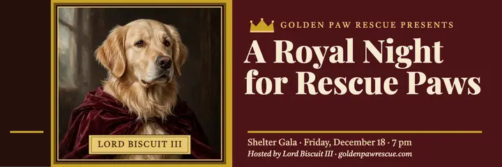 Lord Biscuit royal rescue gala header template