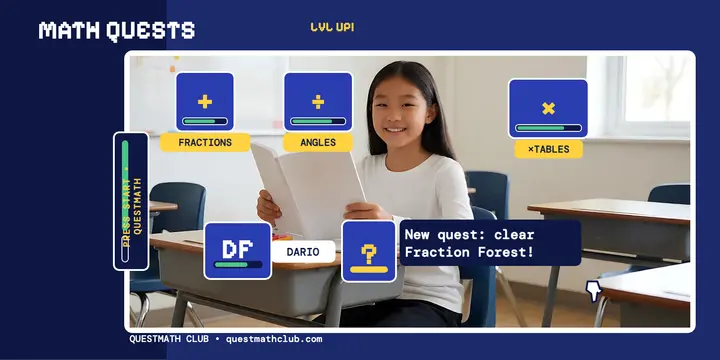 Questmath Club RPG math quests post: math club post template