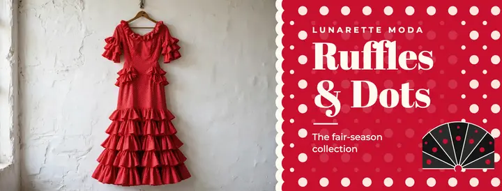 Ruffles and dots dress boutique cover template