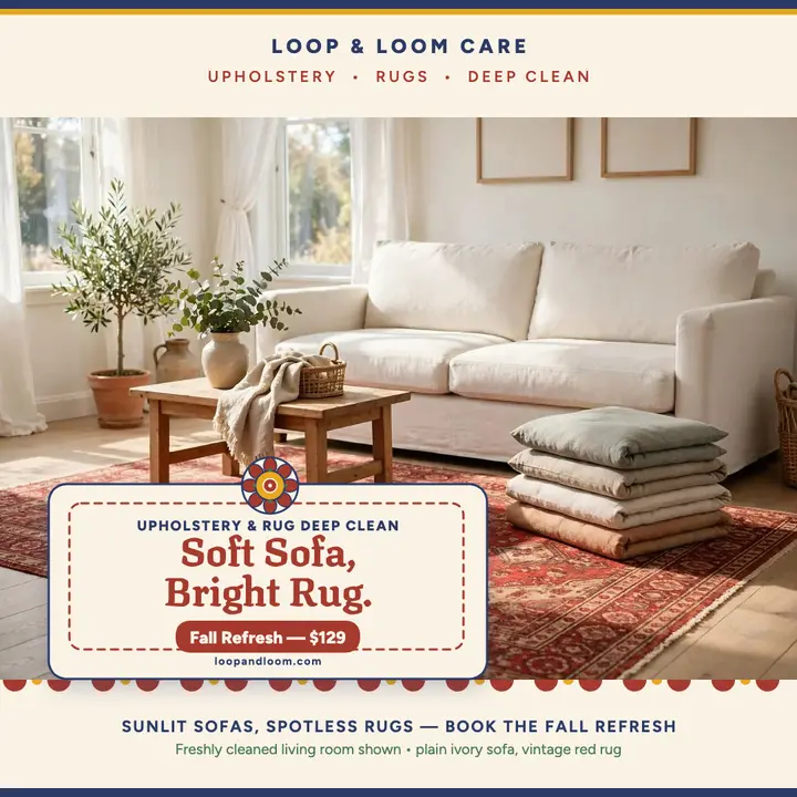 Loop and Loom rug refresh promo template
