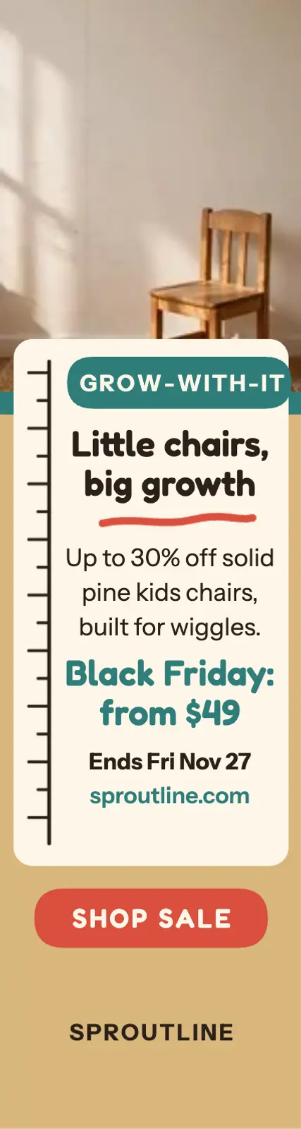Sproutline ruler kids chair sale skyscraper template