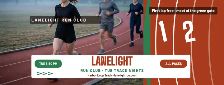 Lanelight Run Club track cover template