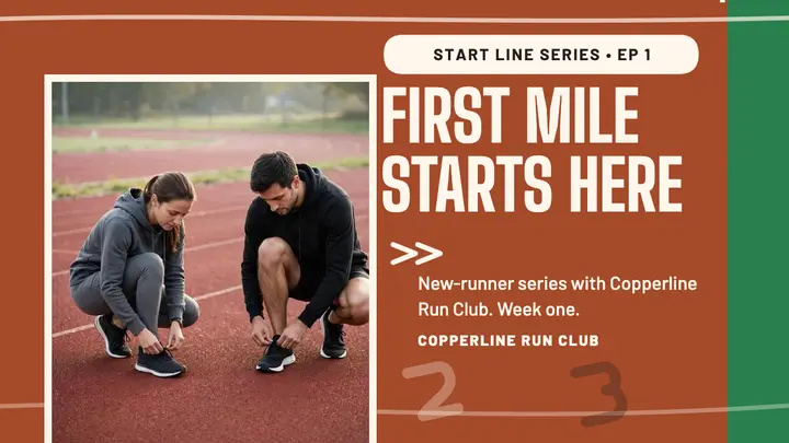 Copperline Run Club starter thumbnail template