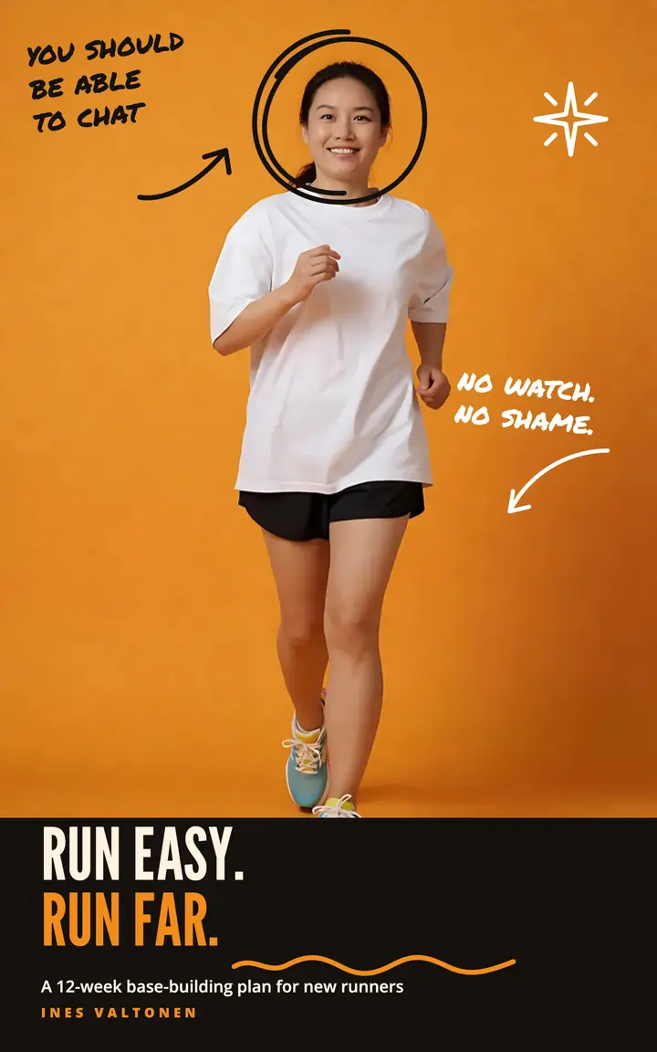 Run Easy, Run Far beginner running plan ebook cover template