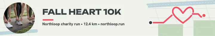 Northloop Fall Heart 10K map cover template
