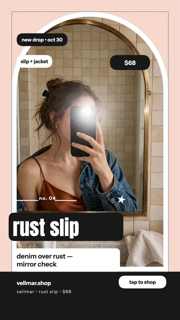 Vellmar rust slip mirror story template