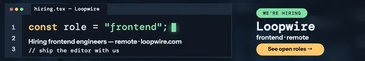 Loopwire hiring editor cover template