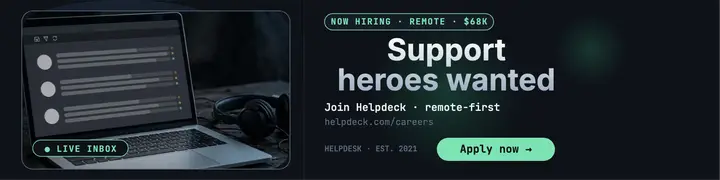 Helpdeck remote support hiring banner: hiring linkedin banner template