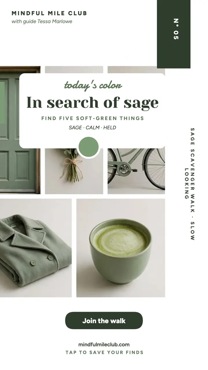 Sage scavenger color walk story: color walk story template