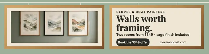 Clover and Coat sage gallery billboard template