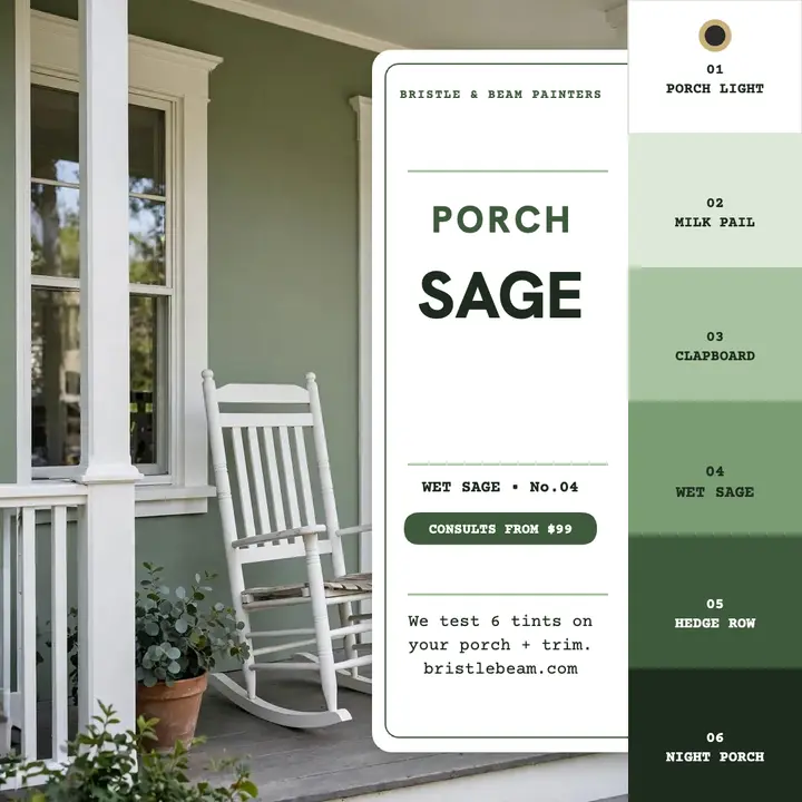 Sage porch paint chip consult post template