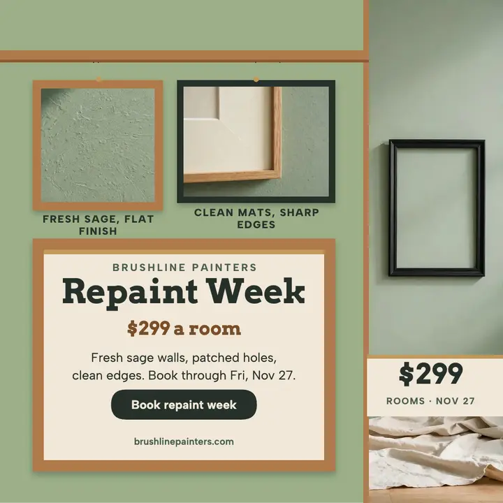 Brushline Painters repaint week gallery post: house painter post template