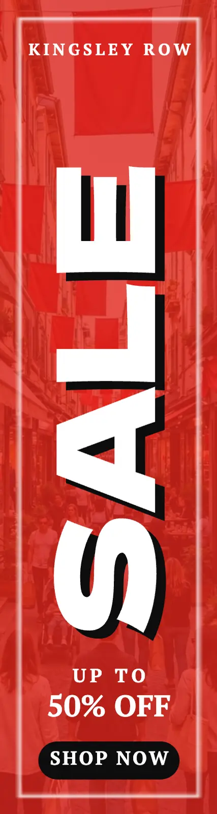 SALE street skyscraper ad template