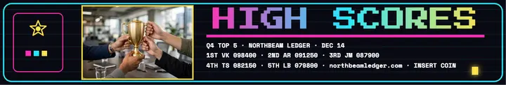 Northbeam Ledger top sales leaders arcade cover template