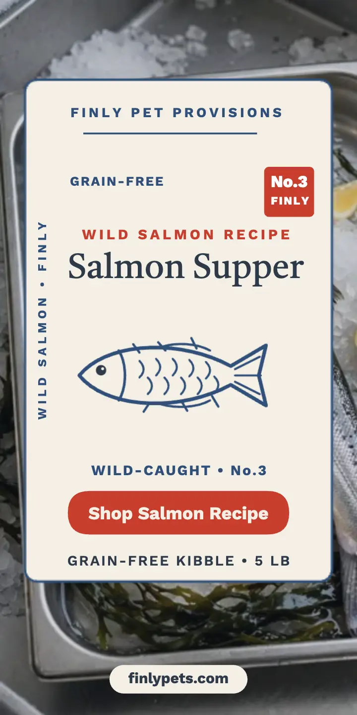 Finly salmon supper half page ad template