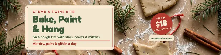 Crumb and Twine holiday kit banner template