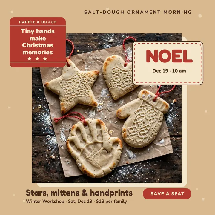 Dapple and Dough salt-dough morning post template