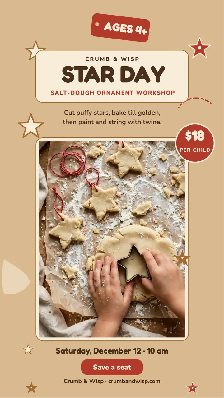 Crumb and Wisp star day workshop story template