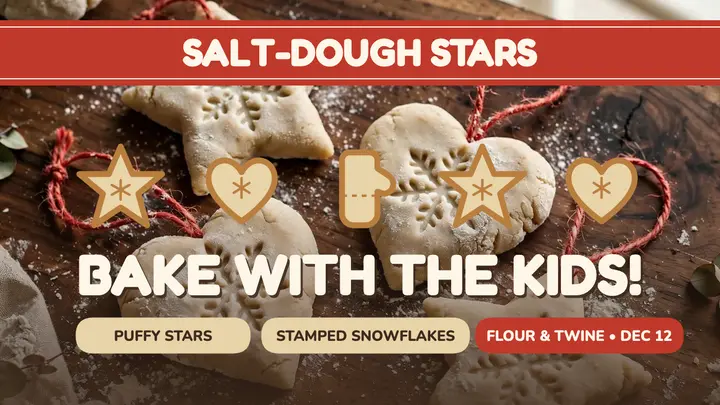 Salt-dough stars family craft thumbnail template