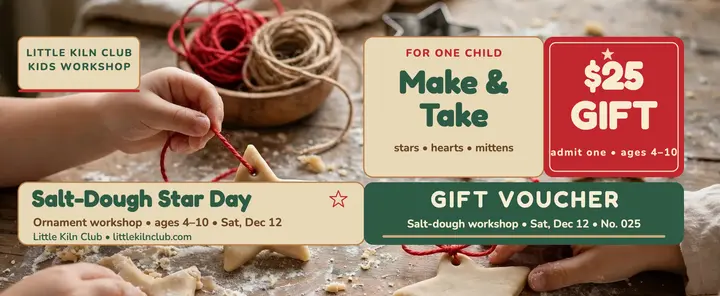 Salt-dough ornament workshop gift voucher template