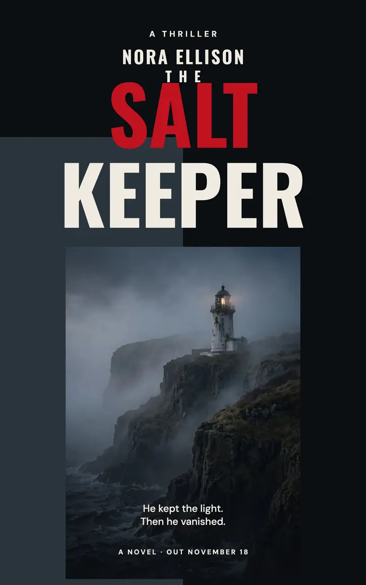 The Salt Keeper thriller ebook cover template