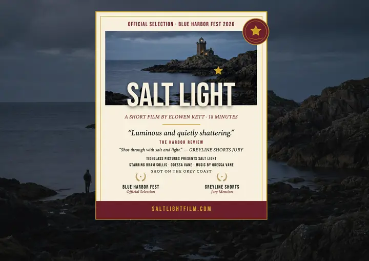Salt Light short film award certificate template