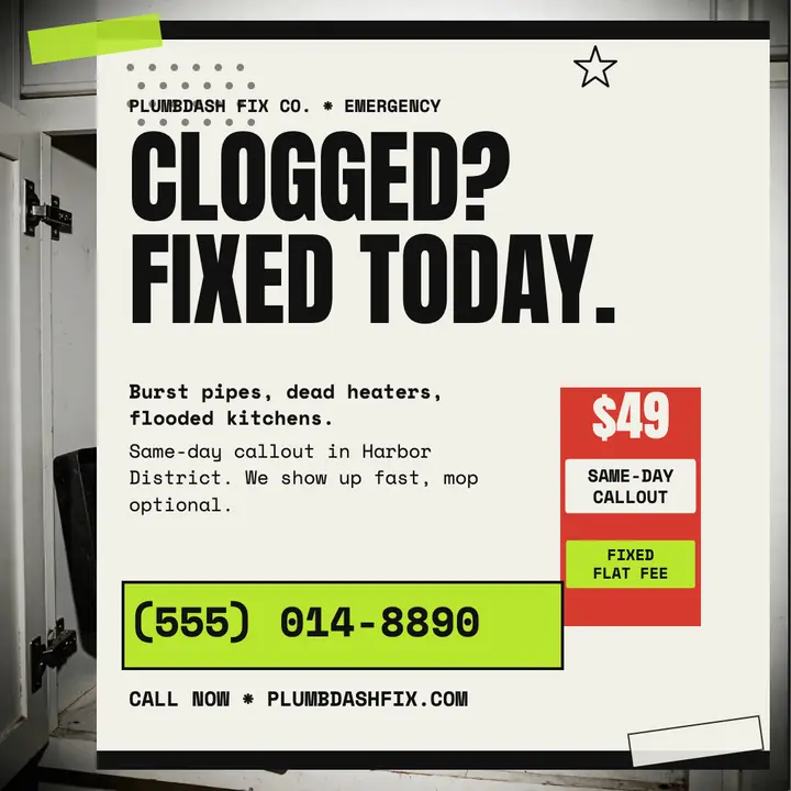 Plumbdash same-day plumber zine post template