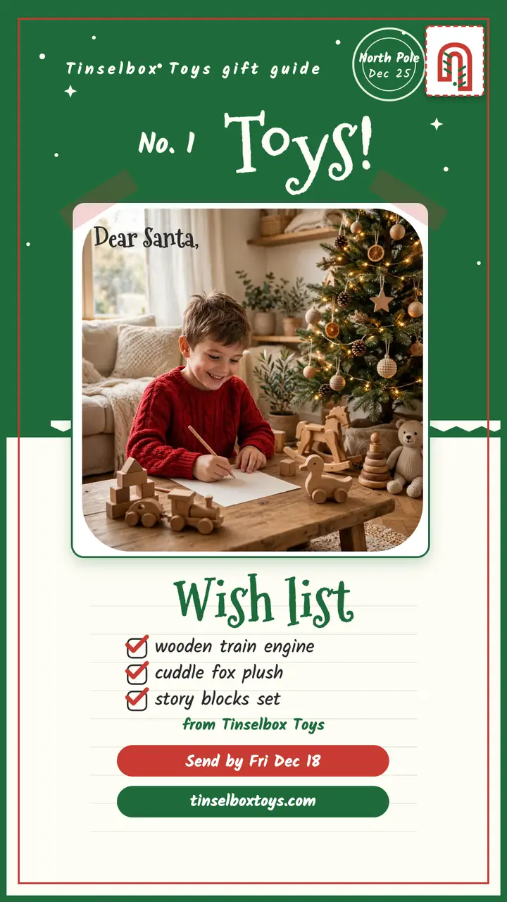 Tinselbox Toys Santa letter gift guide template